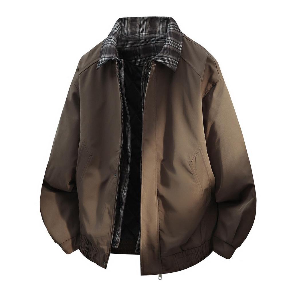 Men's Autumn Winter Thickened Executive Jacket - Old Money Style Warm Cotton Padded Coat