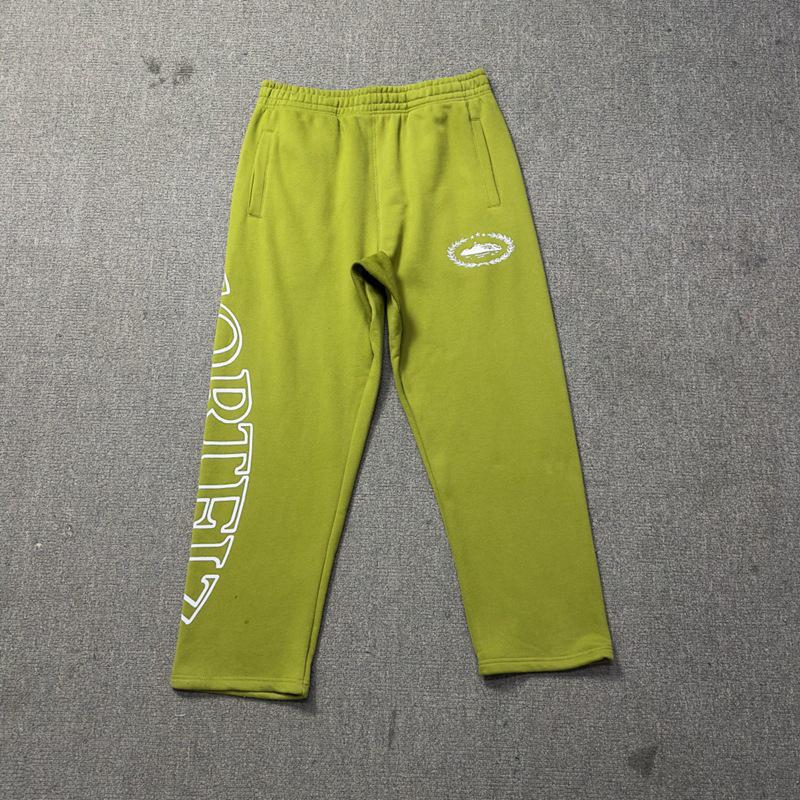 Corteiz Набор: Свободный кардиган-худи с ретро-принтом  Devil s Island  и брюки S