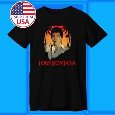 SCARFACE TONY MONTANA KULTFILM Herren Schwarz Größe S-5XL