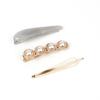 Korean Ins Style Marble Adult Hairpin Set Combination, New Temperament Pearl Bangs Acetic Acid One-word Clip