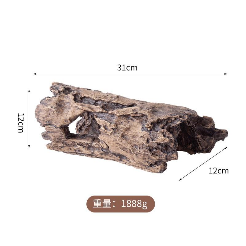 Reptile Hideout Shelter With Basking Platform Tree Bark Design Lizards Geckos Turtles Snakes Spiders