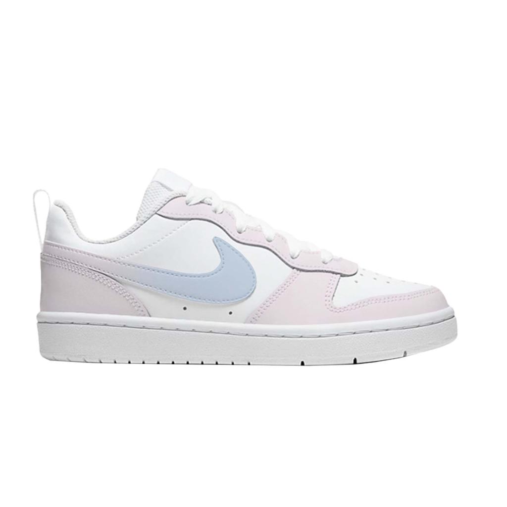 Nike Court Borough Heartbeat Blue Pink Abrasion Resistant Slip Resistant Low top Skateboard Shoes Women's Pink Blue DV5456-106(Team1889-)