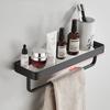 30-50CM Brushed Gold Glass Shelf  Aluminum Bathroom Storage Holder Bath Shower Shelf  Bathroom Shelf Mirror Wall Tray Towel Bar