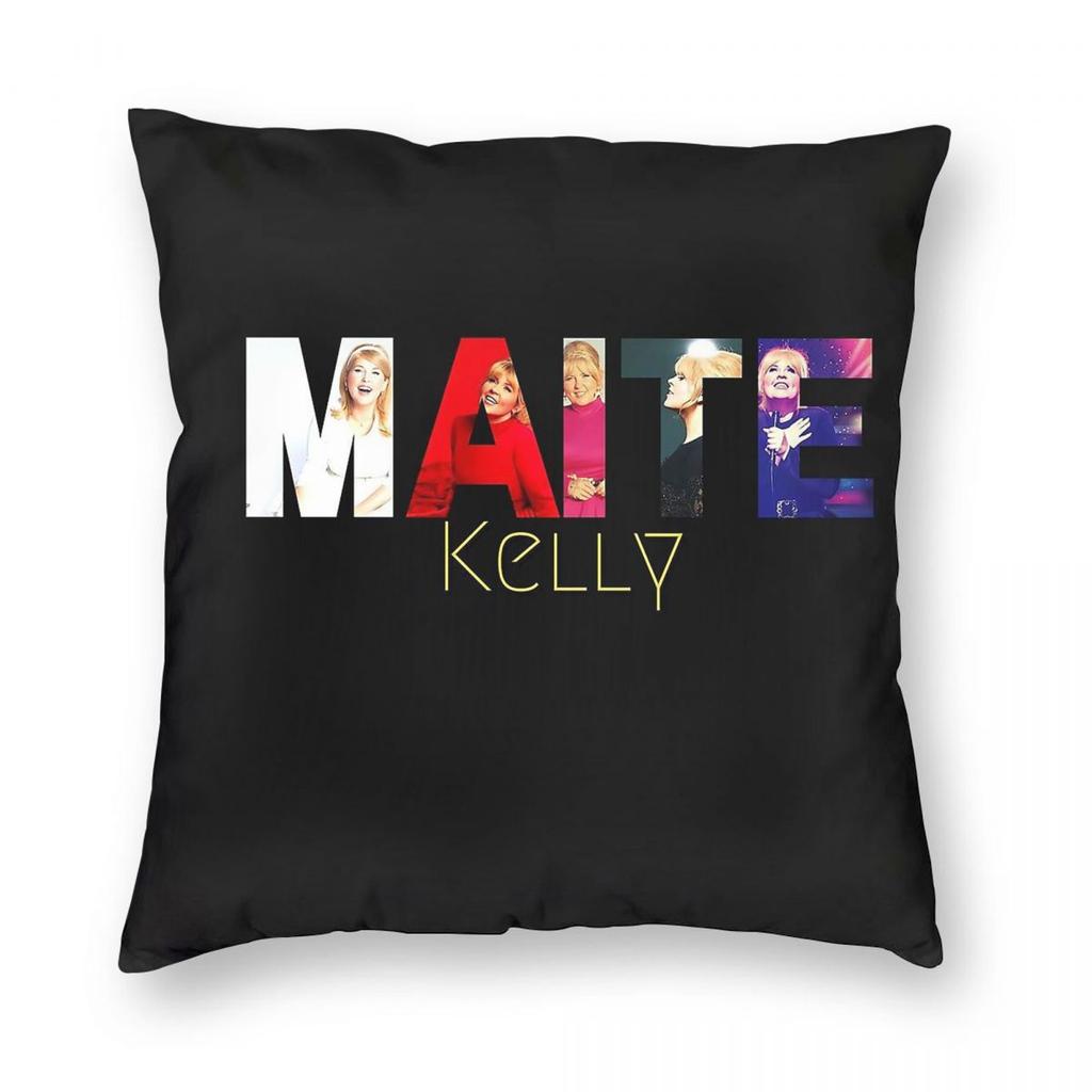 Maite Kelly German Singer Square Pillowcase Polyester Linen Velvet Creative Zip Decorative Pillow Case Home Cushion Case