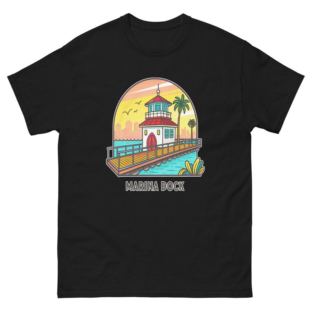 

Marina Dock Object Place Item Urban T Shirt L