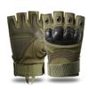 Outdoor Tactical Half Finger Gloves Field Training Sports Riding Mountaineering Non-Slip Motorcycle Full Finger Touch Screen Leather Gloves