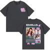 Τραγουδίστρια Emilia Mernes MP3 Tour 2026 Γραφικό T-shirt Άνδρες Γυναίκες Μόδα Αισθητικό Κοντομάνικο T-shirts Casual Ανδρικά Βαμβακερά T-shirts