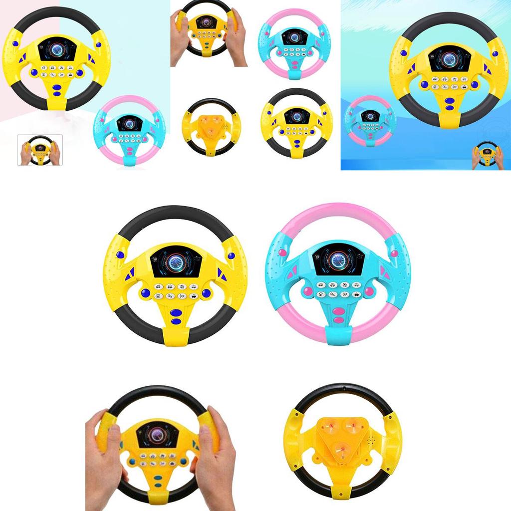 Children's Interactive Steering Wheel Toy Simulated Car Driving Experience Educational Early Learning Toy Tiktok Popular Toy