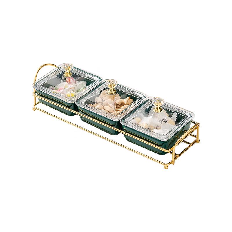 Huihuang Light Luxury Ceramic Divided Serving Platter
