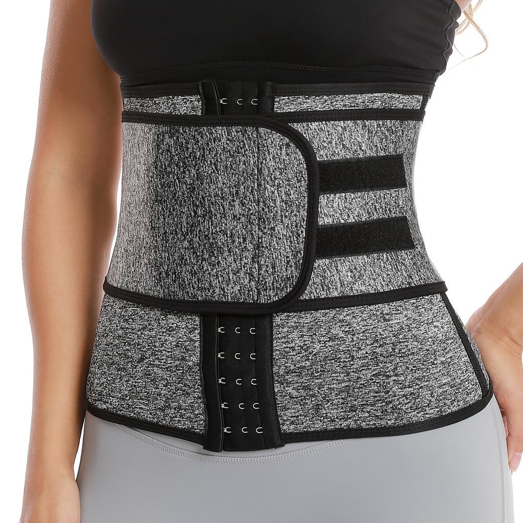 Sweat Belly Belt Zipper Belt Breasted Women's Waist Corset Tight Belly Belt Sports Corset Shapewear