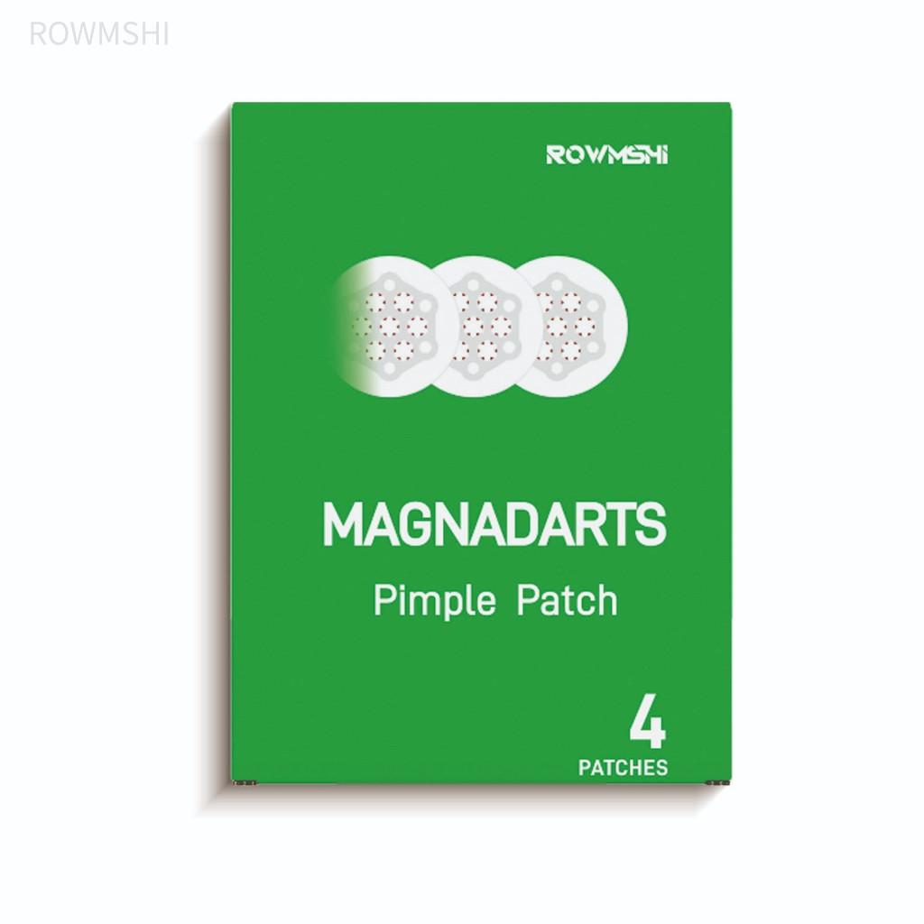 ROWMSHI Magnesium MicroDart Acne Patch Invisible Hydrocolloid Overnight Pimple Spot Patch 4 Patches