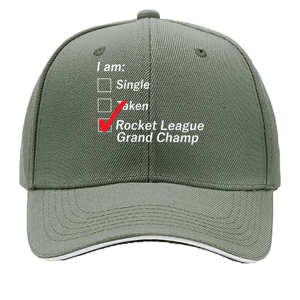 A Humorous Design with I Am Rocket League Grand Champ Text, Adding a Touch of Gaming Pride Sandwich Baseball Cap