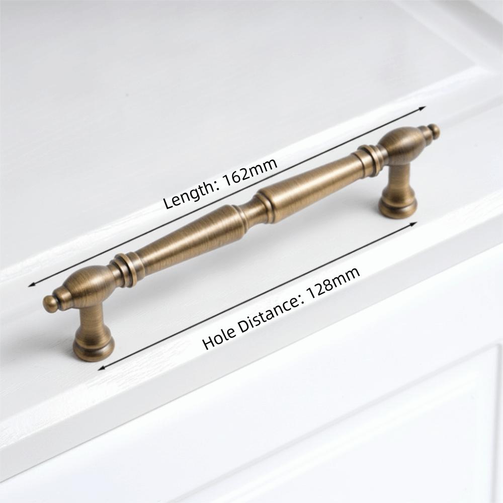 Brushed Antique Brass Cabinet Pulls Solid Brass Wardrobe Handles Furniture Handles Kitchen Use