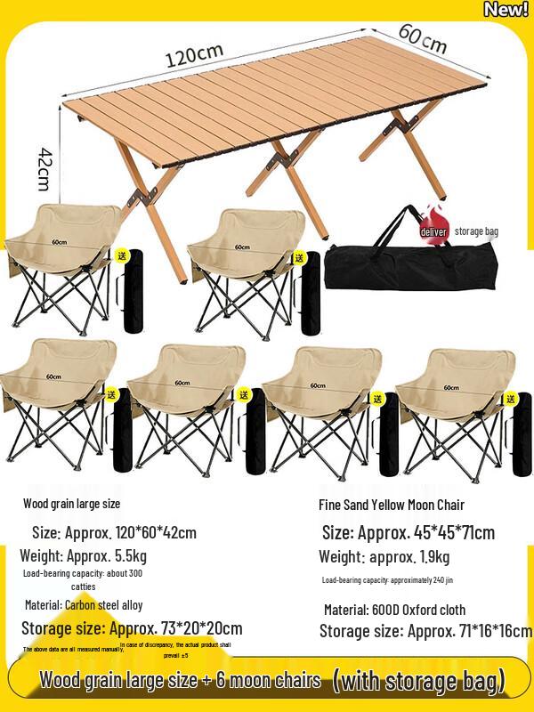 Portable Outdoor Roll-up Camping Table