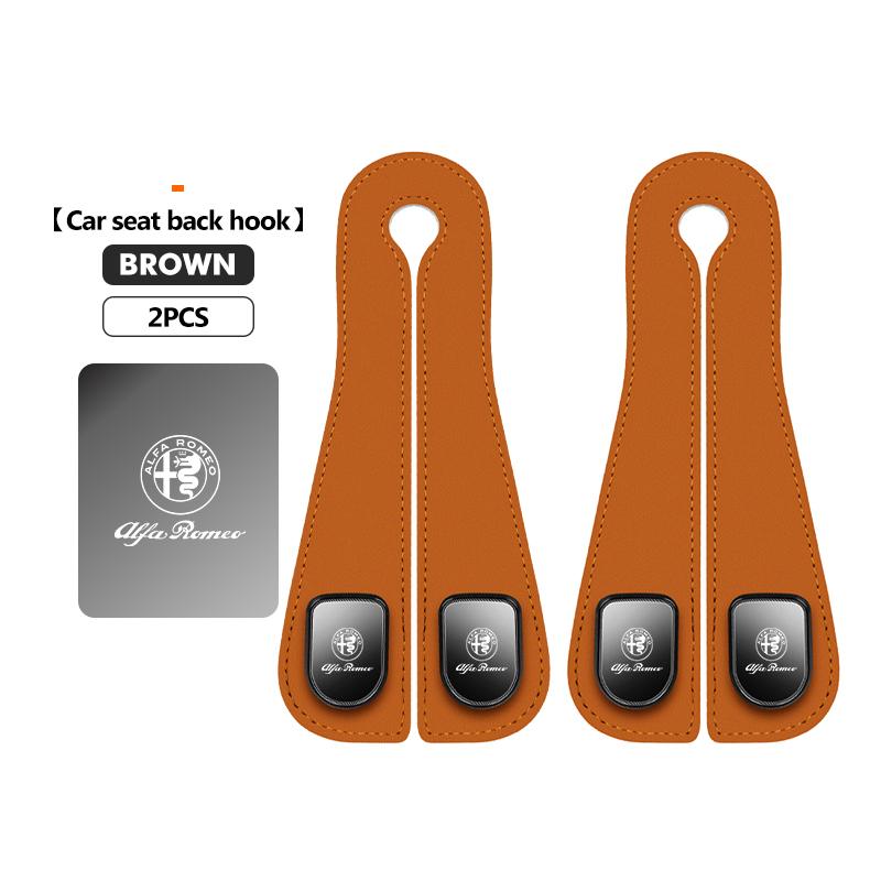 Car Seat Back Headrest Hook Strong Load-bearing Storage Hanger For Alfa Romeo Giulia 147 Mito 156 159 166 GT Stelvio BreraSA0 
