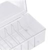 Lash Extension Organizers Storage 6 Compartments Dust Proof Lid Clear Lash Extension Supplies Organizer for Beauty Salon