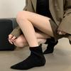 2025 New Flat-bottomed Suede Single Boots Pointed Fashion Boots Simple and Comfortable Short Boots Women's Fashion Versatile Thin Boots