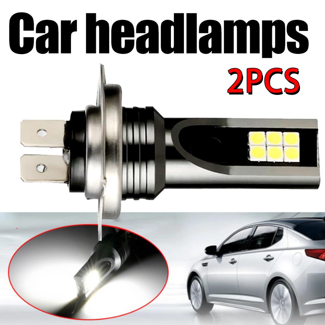 

Yuanshu 2x H7 Автомобильные комплекты для переоборудования светодиодных фар Противотуманные фары 6000K Лампа DRL для вождения