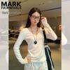 Blusa Feminina Manga Longa Decote V
