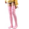 Women's Wool Foot Warmer Stockings Winter Solid Color Long Knee Socks