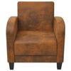 Fauteuil Vintage - VIDAXL - Marron Simili - 1 Place - Avec Accoudoirs