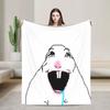 Hamster Caveman Blankets Ultra-Soft Flannel Healing Gift Throw Blanket Bedding Throws