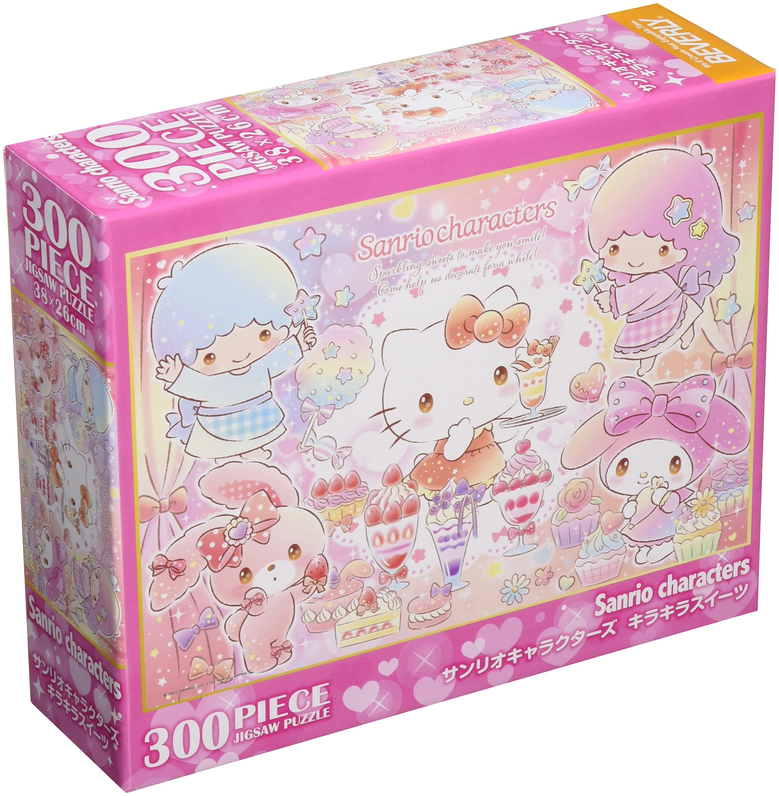 

Пазл Beverly Sanrio Characters Sparkling Sweets x 38 [Сделано в Японии] 300 деталей (26 см) 33-202