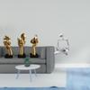 Resin Thinker Statues Tabletop Decorations Abstract Art Sculptures for Office Bookshelf Living Room