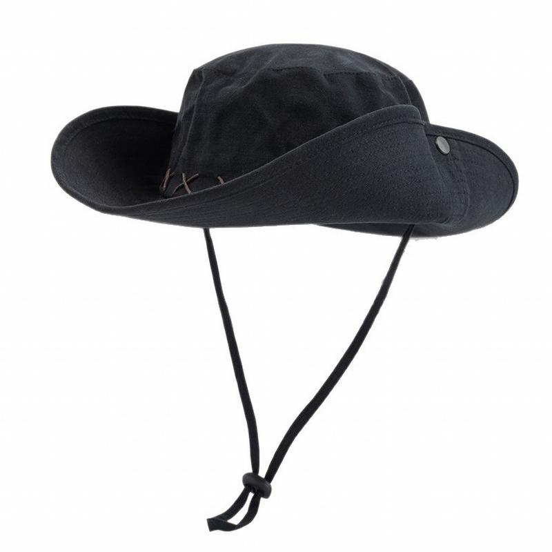 

GEMVIE Outdoor Fisherman Hat for Men Summer Mountain Climbing Fishing Hiking Sun Protection Hat 56-58cm чорний