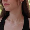 Clemence Jewelry Solid Lace Chain Necklace