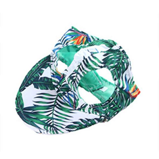 Dog Baseball Cap Summer Pet Beach Visor Hat with Ear Holes Adjustable Outdoor Sunbonnet Outfit for Small Medium Dogs Cats
