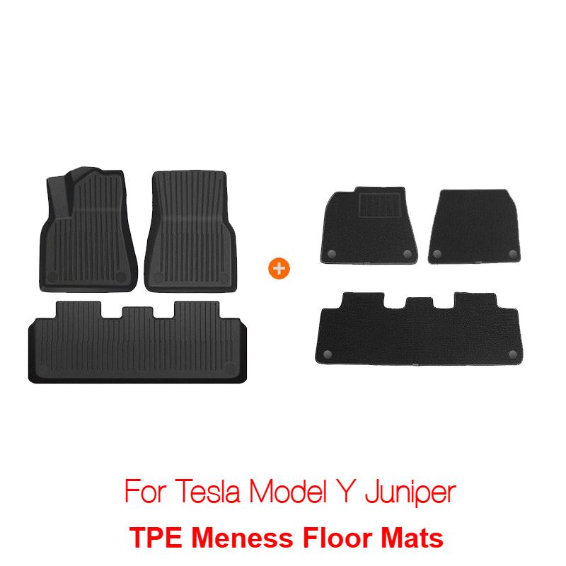 Floor Mats for New Tesla Model Y 2025+ Juniper 2025 Trunk Mats Double Menes Liners Left Right Hand Drive Car Interior Protect