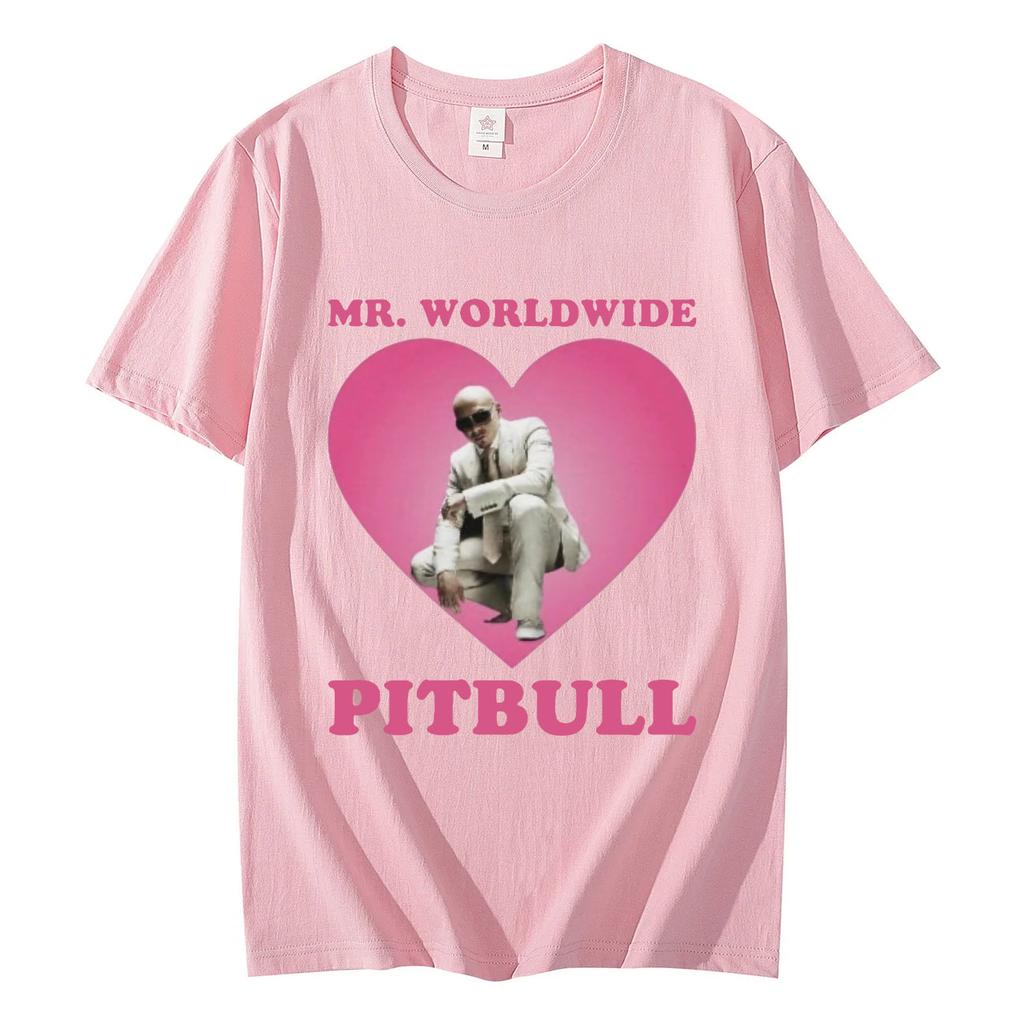 Mr Worldwide Pitbull Graphic T Shirts Men Fashion Hip Hop Oversized Tshirt 100 Cotton Casual Short Sleeve Tshirts Streetwear