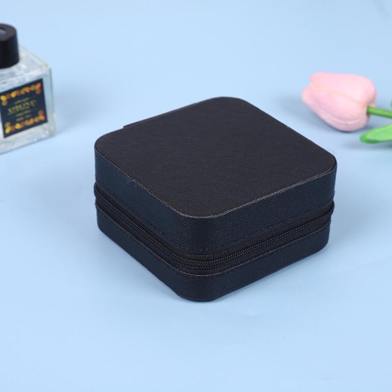 Compact Multifunctional Jewelry Storage Box with Compartments