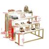 Creative Children's Clothing Display Rack with Faux Marble Waterfall Table