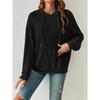 MGHR Women's Fashion Casual Solid Color Print Long Sleeve Autumn Winter Hoodie