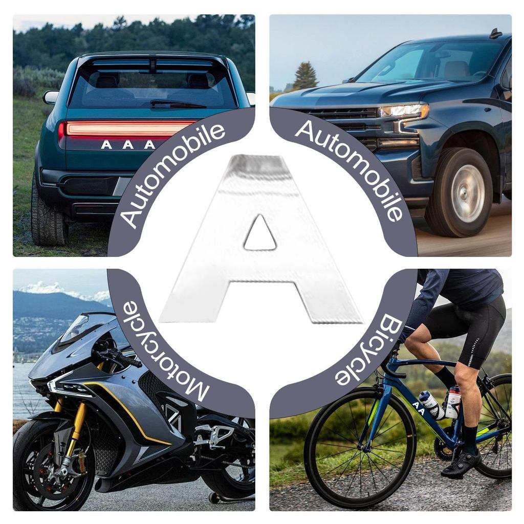 Rebornsun Adhesive Letter Stickers, Car Emblems, Badge Letters | Dustproof Car Bumper Sticker -