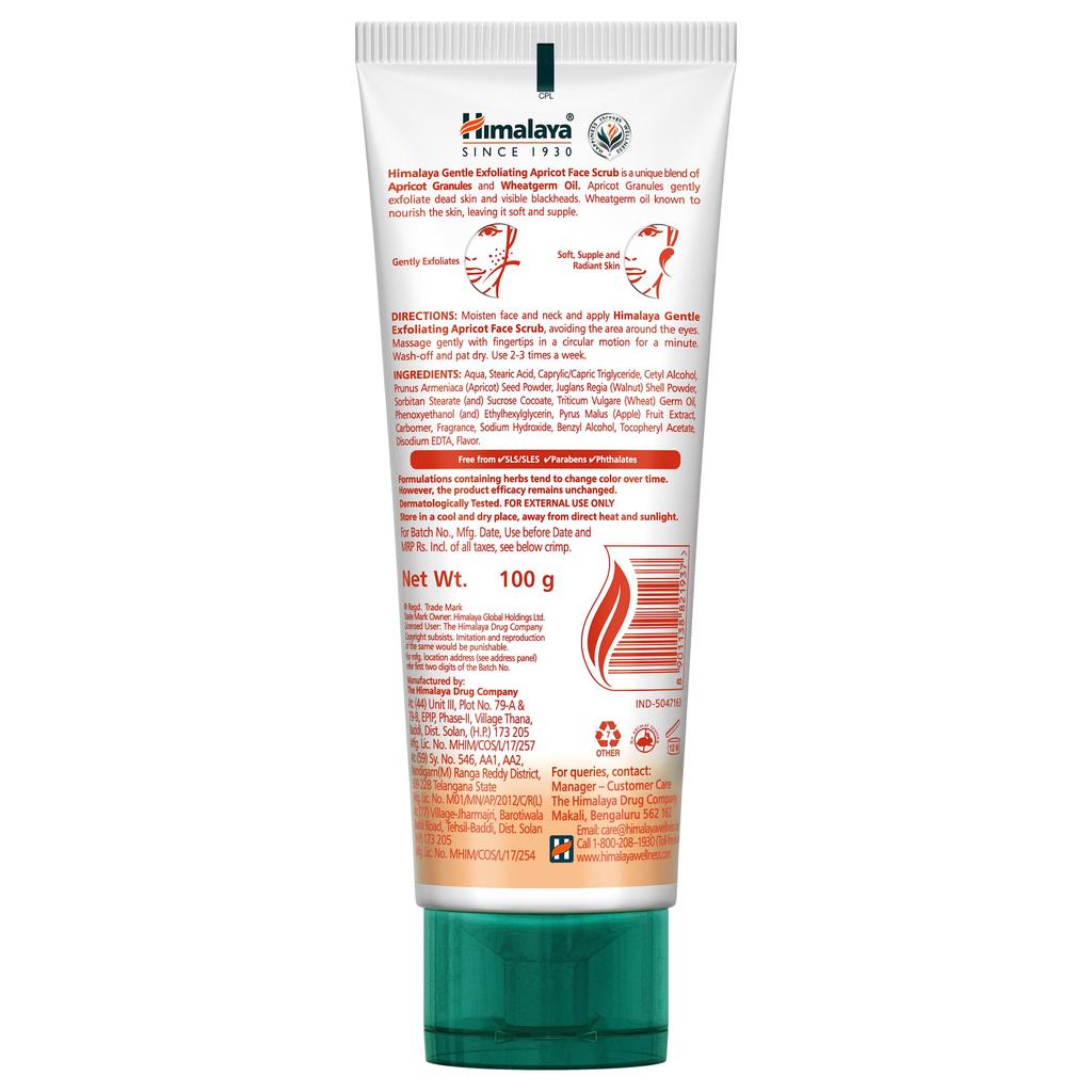 Himalaya Herbals Gentle Exfoliating Apricot Scrub, 100g