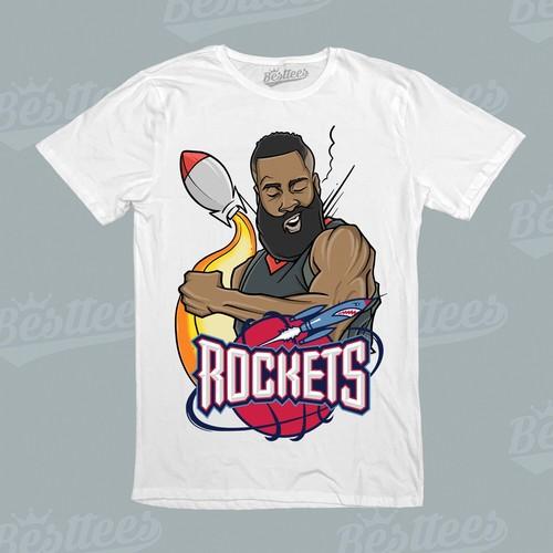 KIDS/MEN/WOMEN Basketball James Harden Rockets Sport Champion T-Shirt S разноцветный