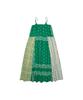 Goteu Patchwork Bandana Dress - Multi Green