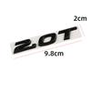 Car 3D Metal 2.0T Sport Displacement Trunk Logo Sticker Emblem Badge Decals For Honda Accord 10th Civic CRV Styling Accessories