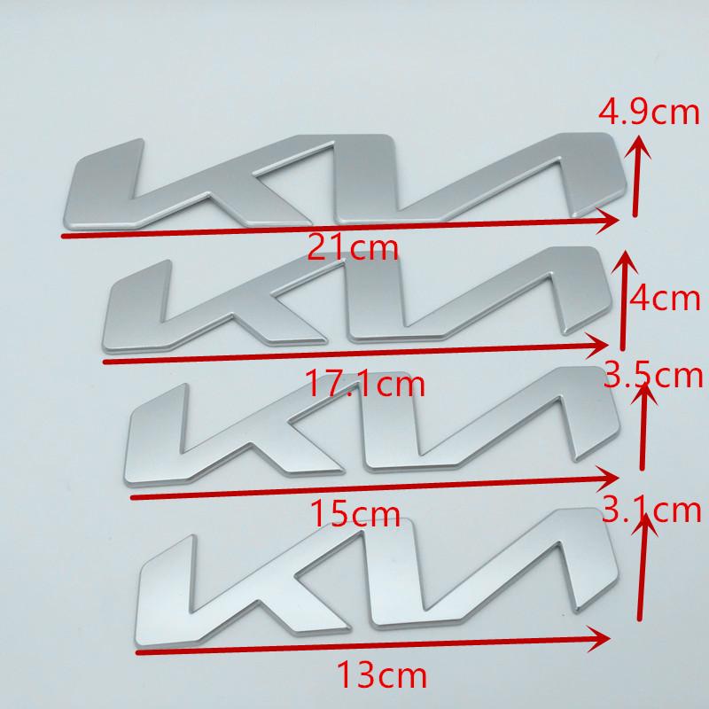 1pcs 3D 15cm 13cm 17cm 21cm 23cm for Car Letter Front Head Hood Bonnet Emblem Rear Tail Bumper Trunk Sticker Badge Styling