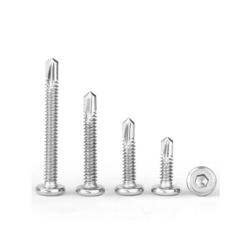 410 Stainless Steel Flat Head Hex Self-Drilling Screws