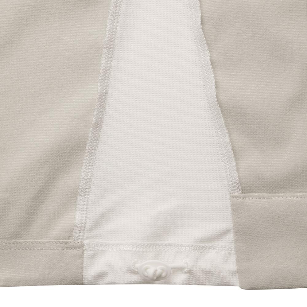 MALBON GOLF Cap Sleeve Mock Neck Pocket Piste Beige (Woman)