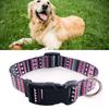 Dog Collar Print Floral Adjustable Soft Stylish Pet Collar for Small Medium Large Dogs M