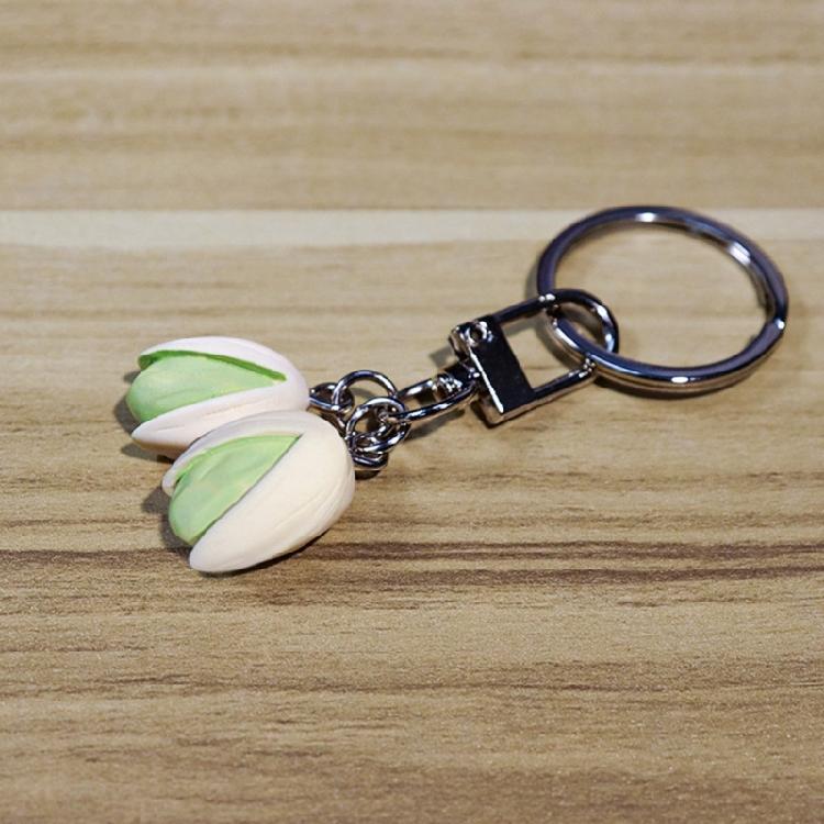 Adorable Pistachios Key Organizers Charming Pistachios Key Chain Pendant Accessory Stylish Key Rings for Bags Purses