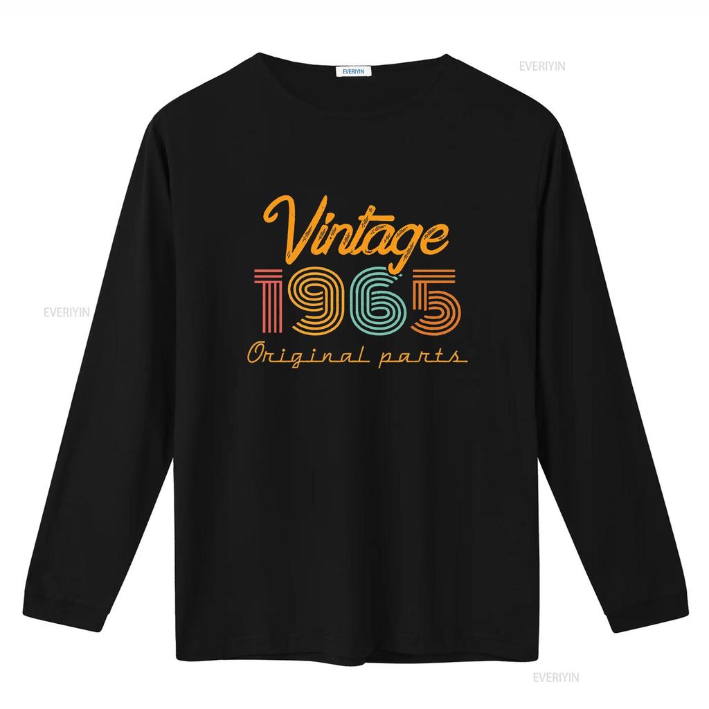 58th Birthday T Shirt Vintage 1965 for Retro vintage Washed Unisex fashion Versatile streetwear Soft Comfortable Stretched
