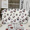 Trousse Hello Kitty en tissu grande capacité, idéale pour les étudiants et le bureau.