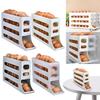 Slide Egg Storage Box Refrigerator Side Door Storage Box Automatic Scrolling Egg Holder Tray 4 Layer Rolling Egg Dispenser Rack