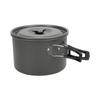 Camping Cookware Set Portable Outdoor Camping Mess Kit with Folding Handle Suitable for 4 To 5 People Backpacking Picnic